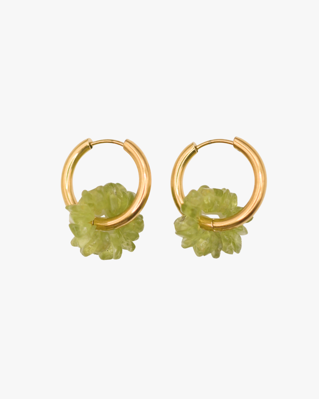 Creolen Peridot Circle