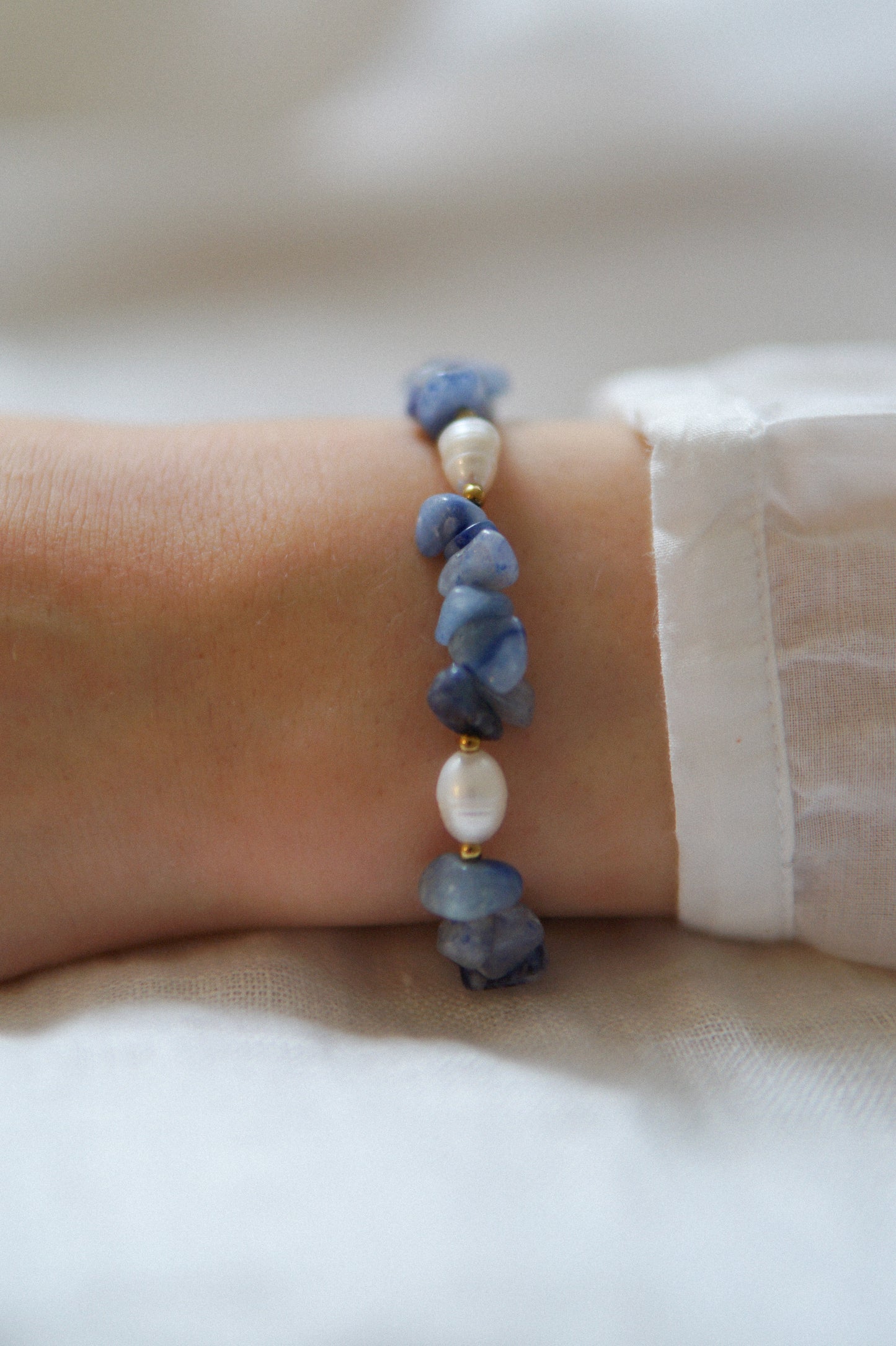 Armband Aventurinperle in Blau