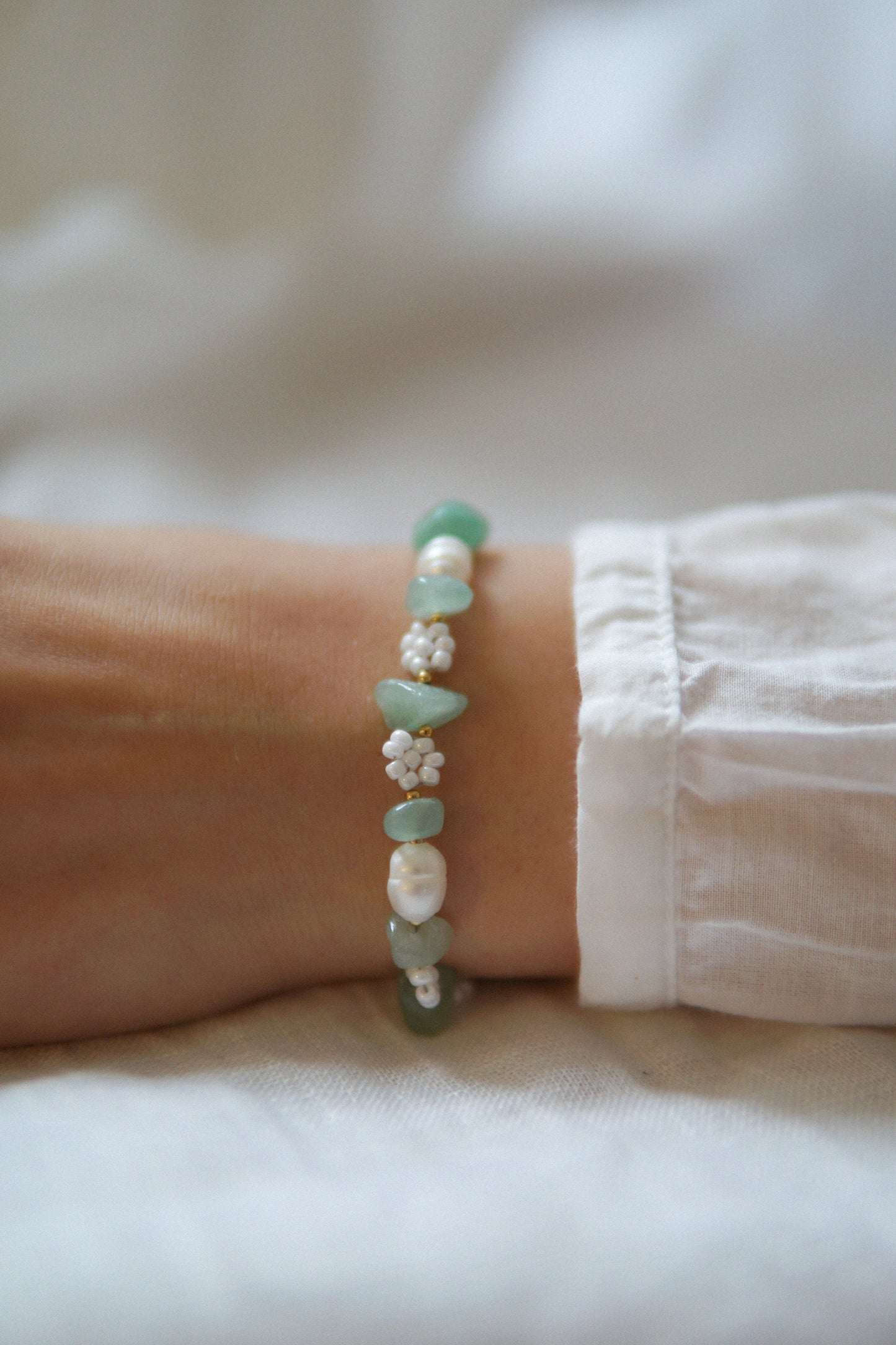 Armband Bloom Aventurin in Grün
