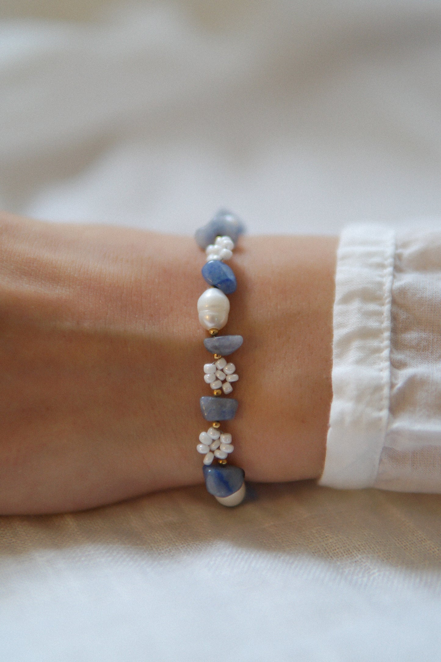 Armband Bloom Aventurin in Blau
