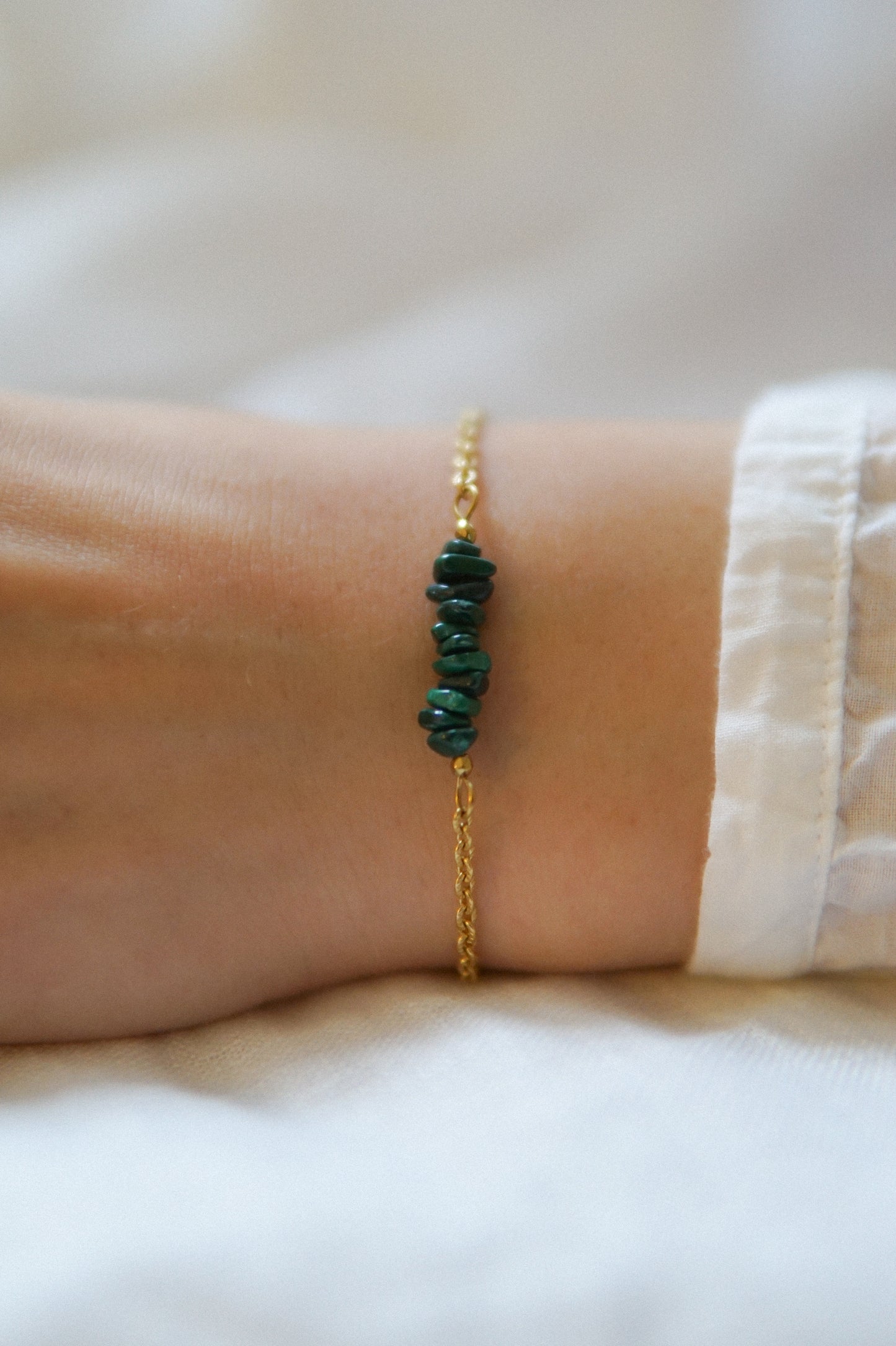 Armband Goldenmalachit