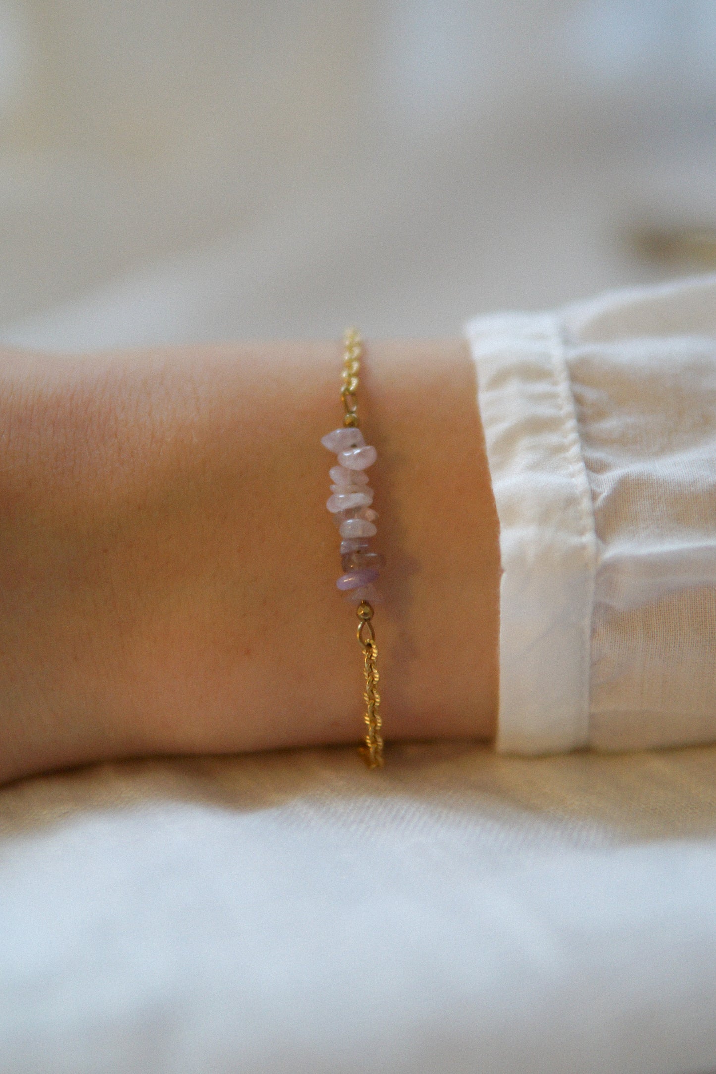 Armband Goldenamethyst