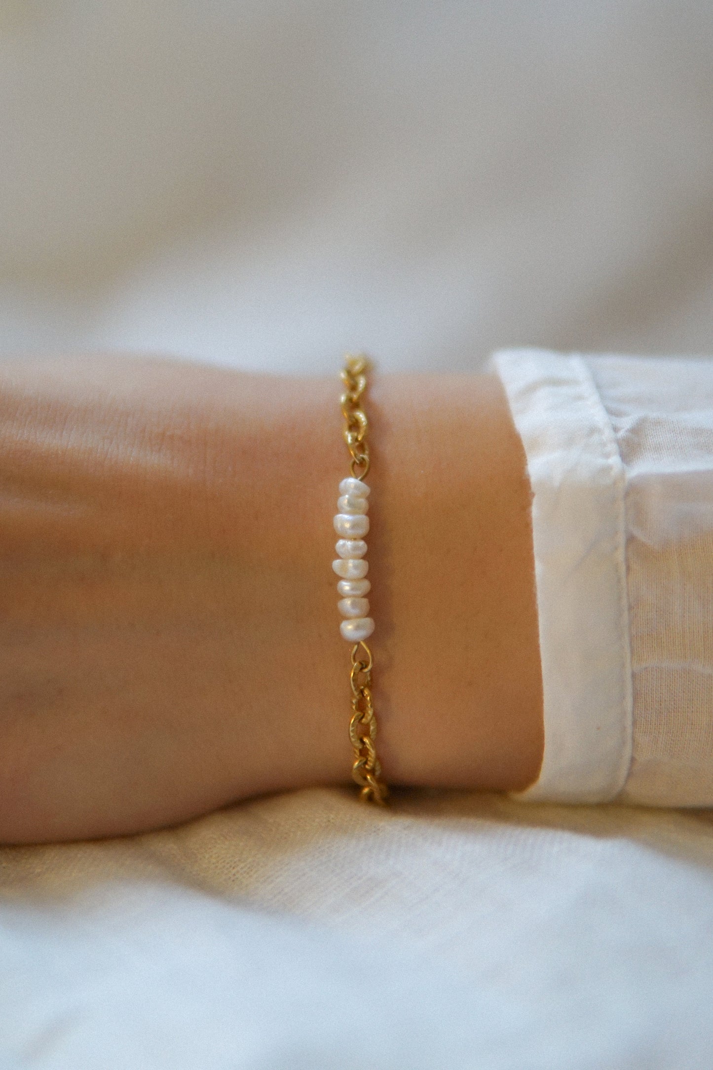 Armband Goldenpearl