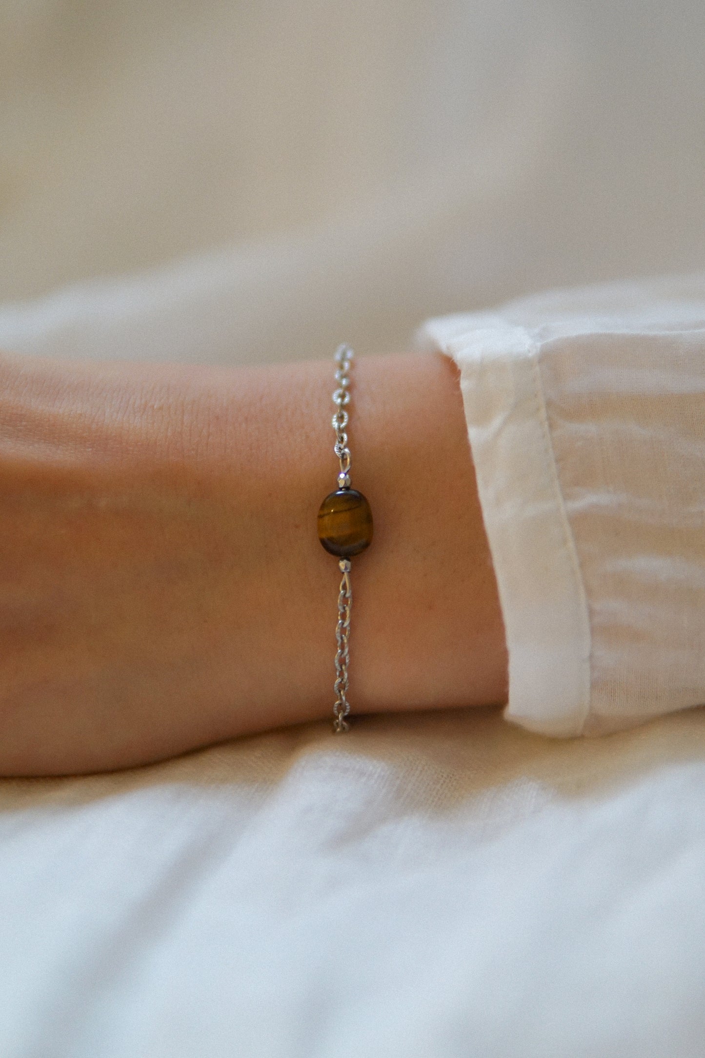 Armband Serenity Tigereye Silber