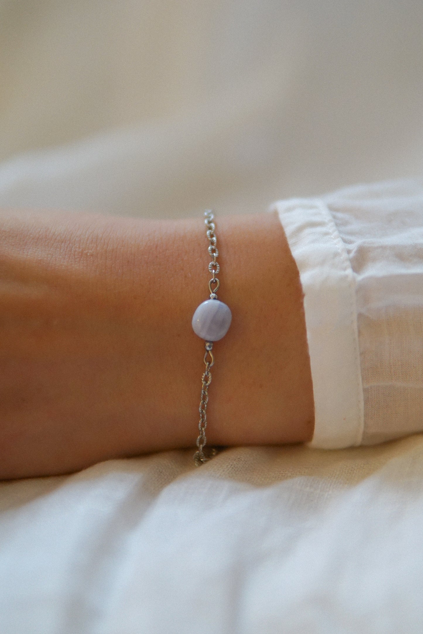 Armband Serenity Chalcedon Silber