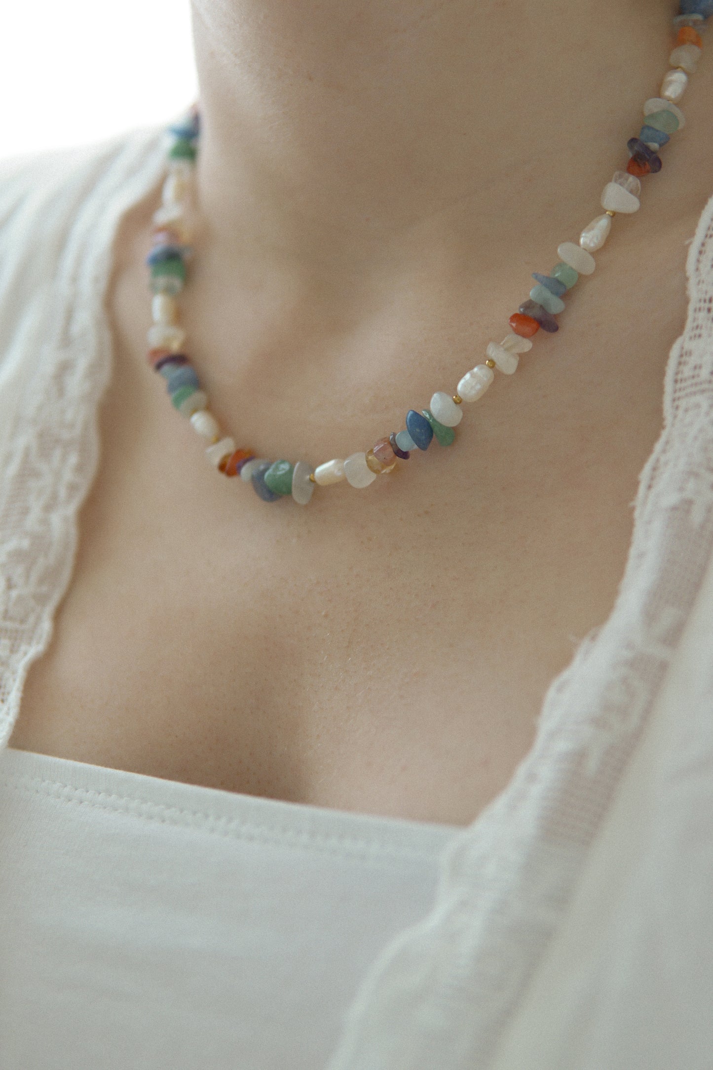 Halskette Rainbowpearl