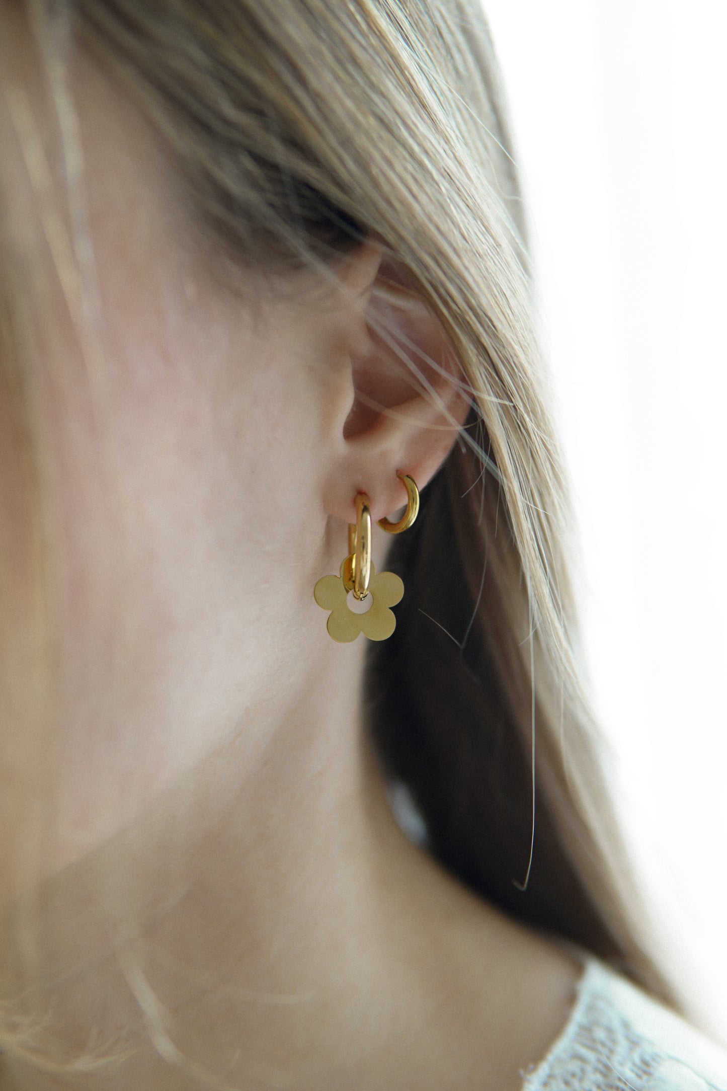 Creolen Floralia in Gold