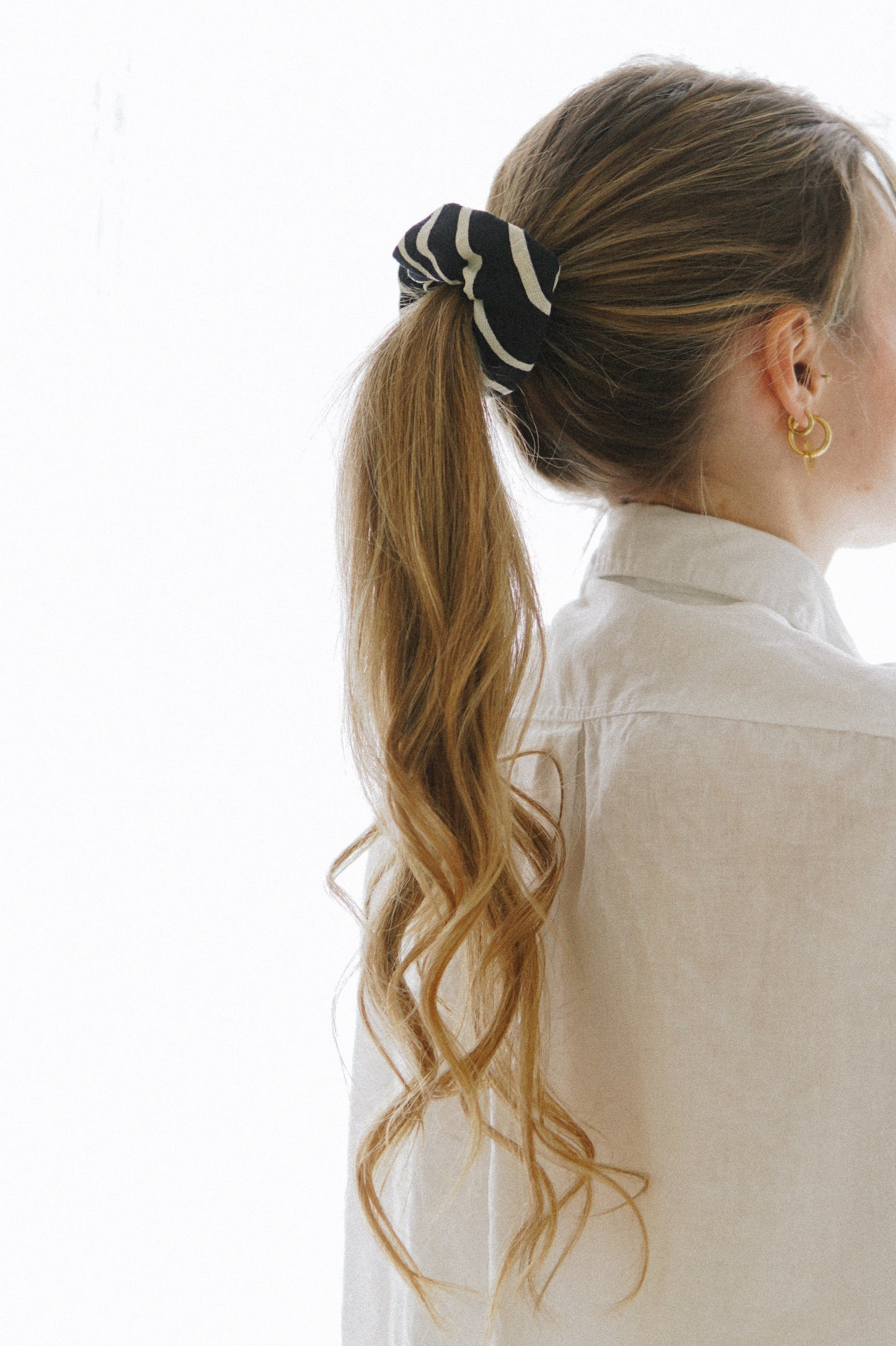 Scrunchie Noir Serpent