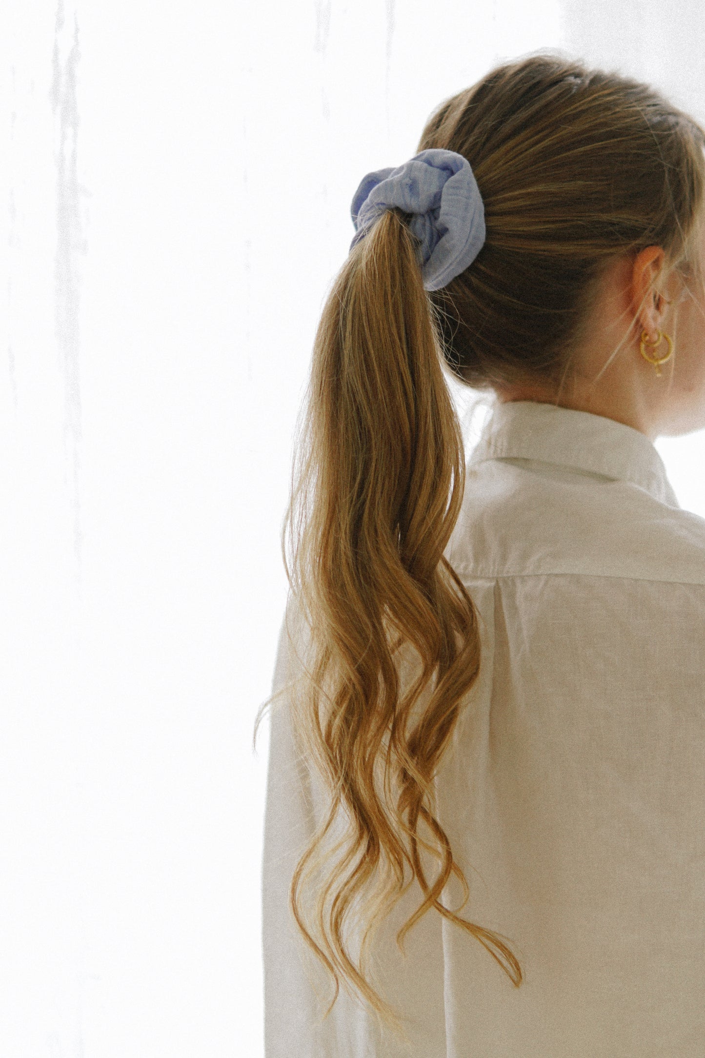 Scrunchie Sky Musselin