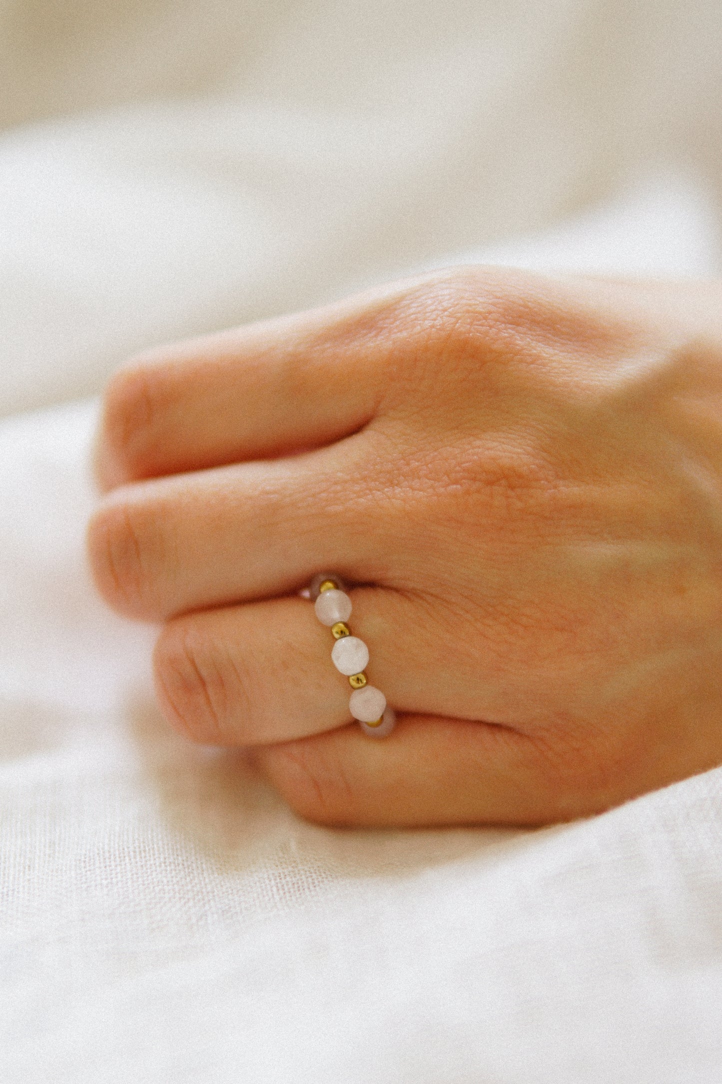 Ring Rosenquarz Glow