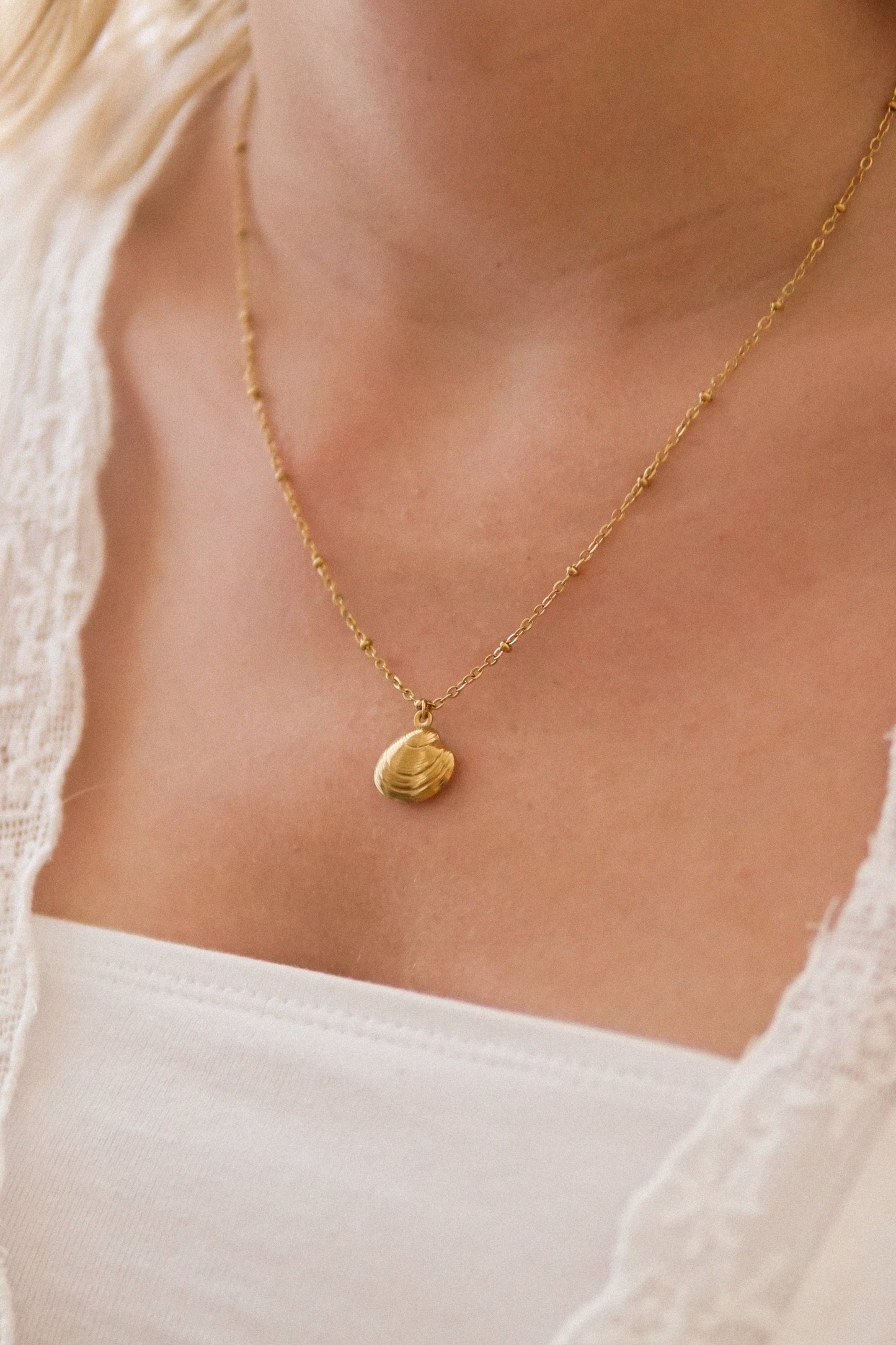 Halskette Golden Coquina