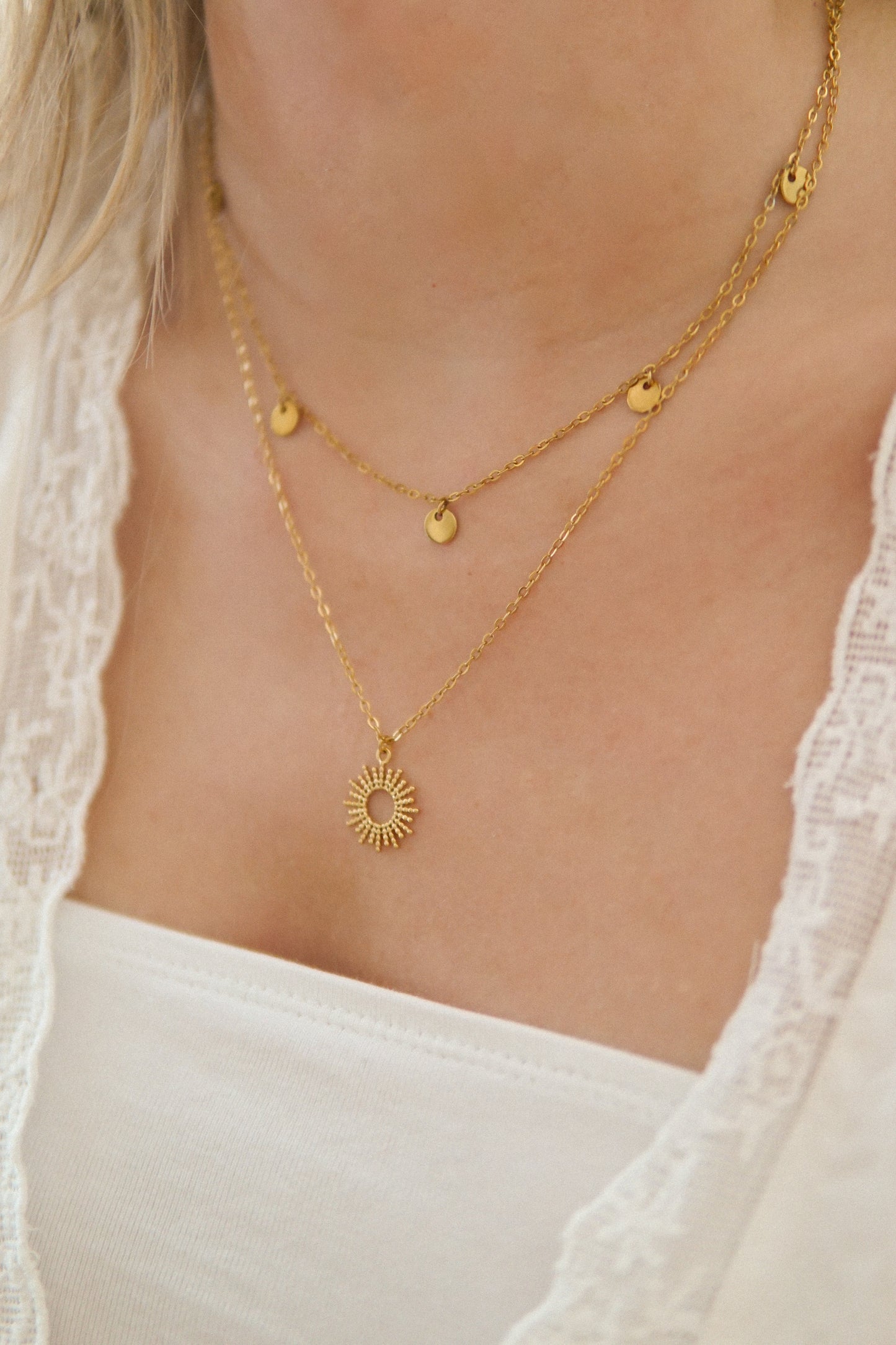 Halskette Golden Drops