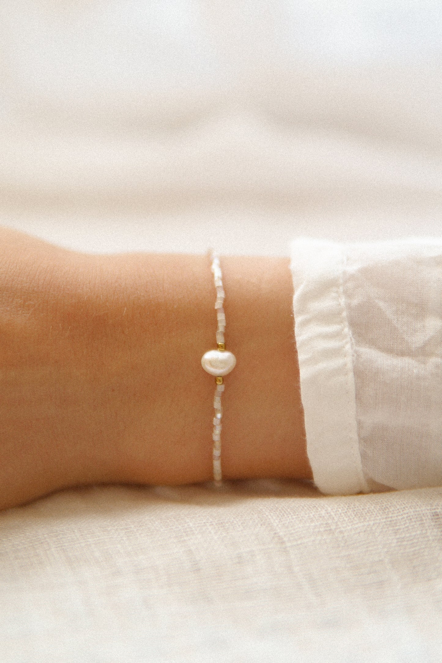 Armband Beige Perle