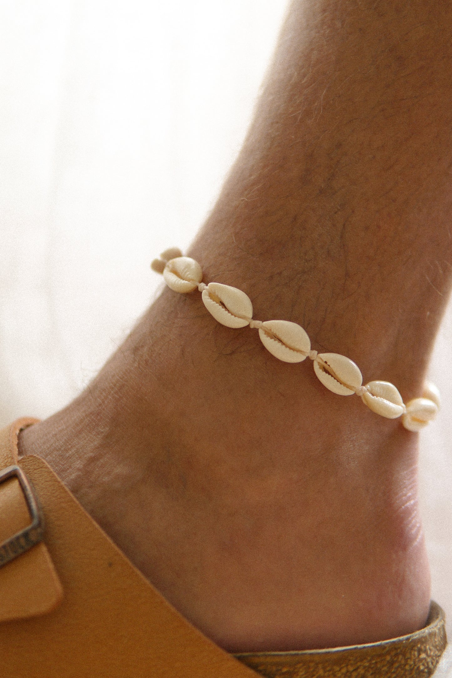 Fusskette Boho Cowrie Männer