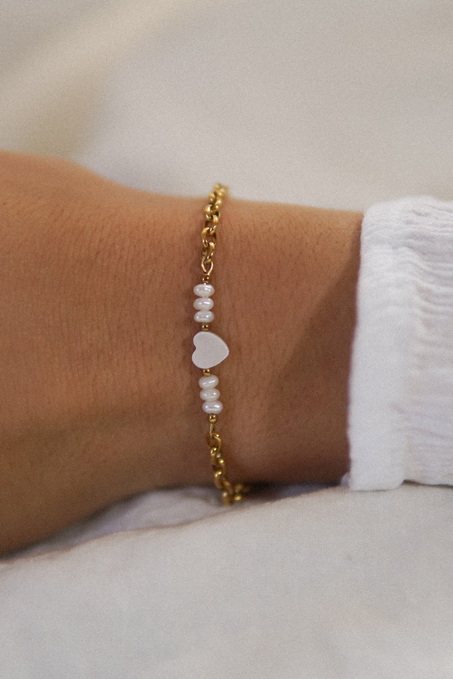 Armband Pearl Heart