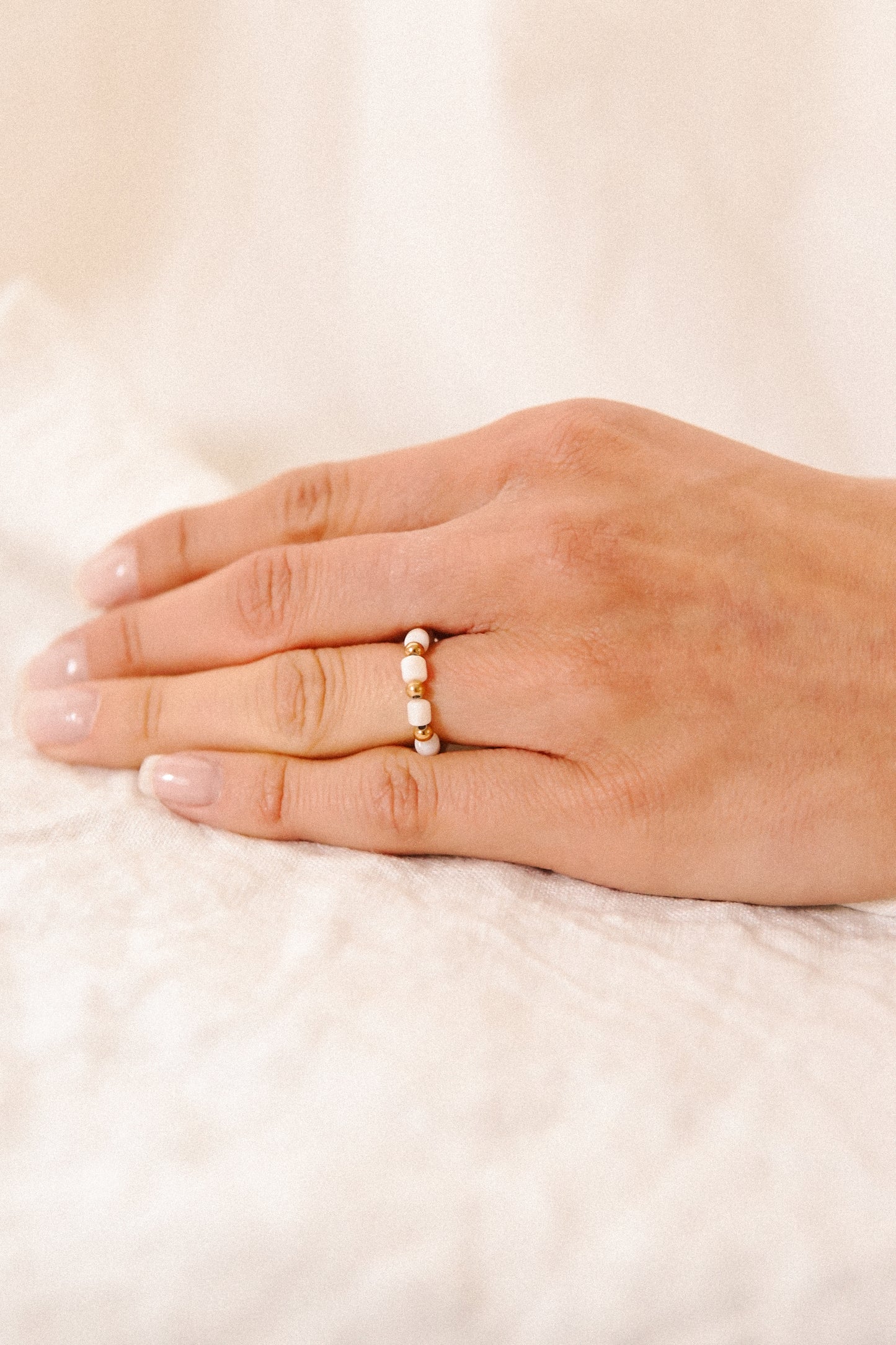 Ring Golden Perlmutt