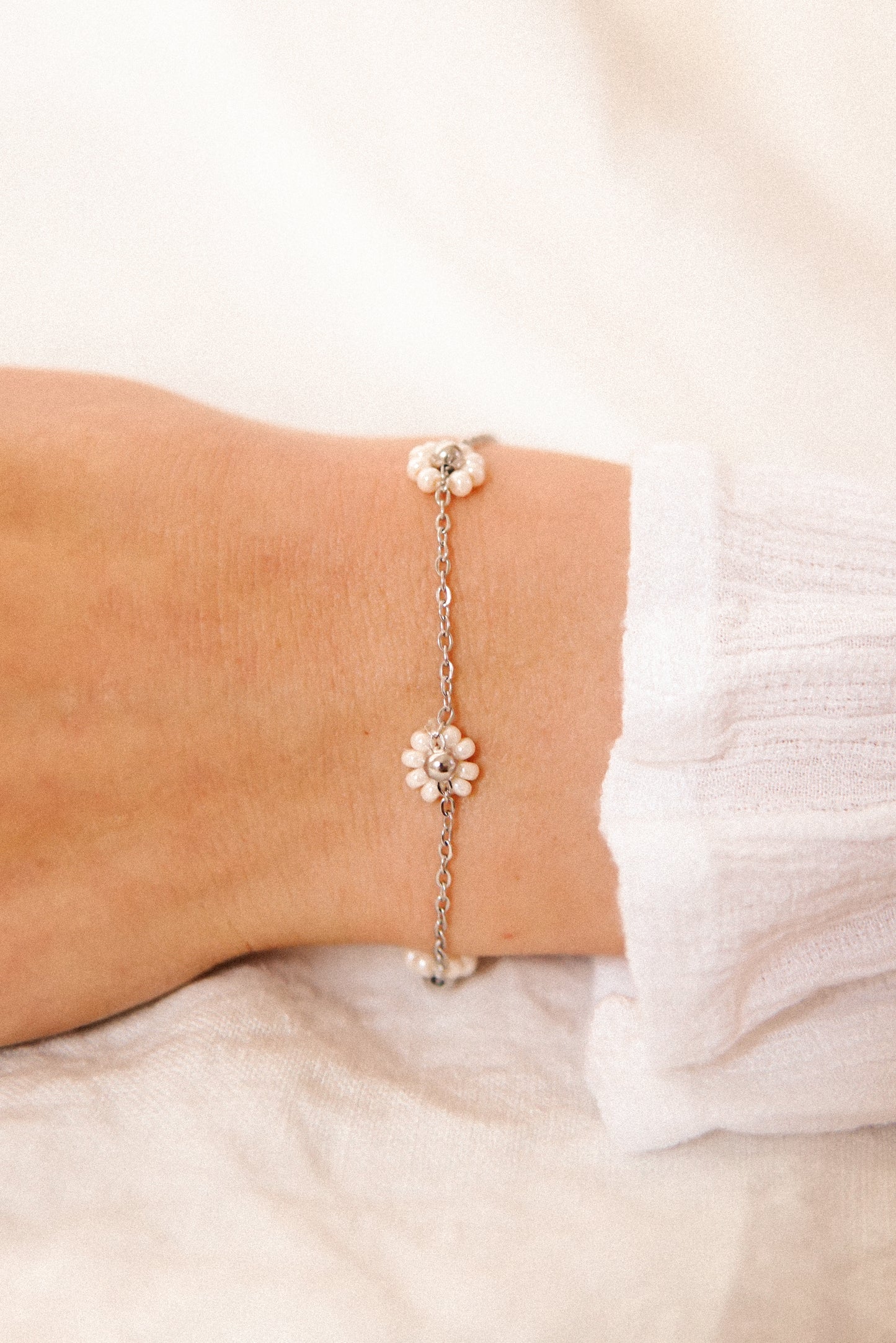 Armband Blütenzauber Creme
