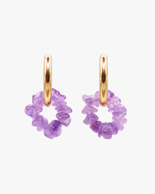 Creolen Amethyst Circle