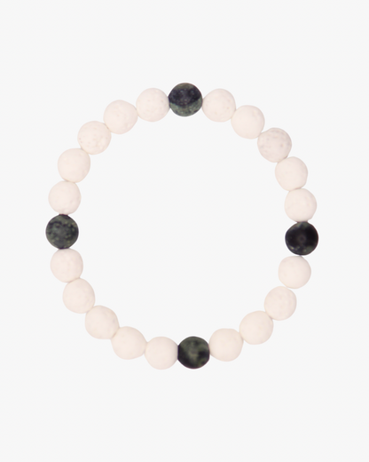 Armband Jaspis Lava Neutral Weiss
