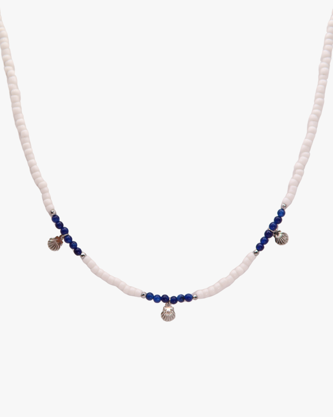 Halskette Blue Shell in Silber