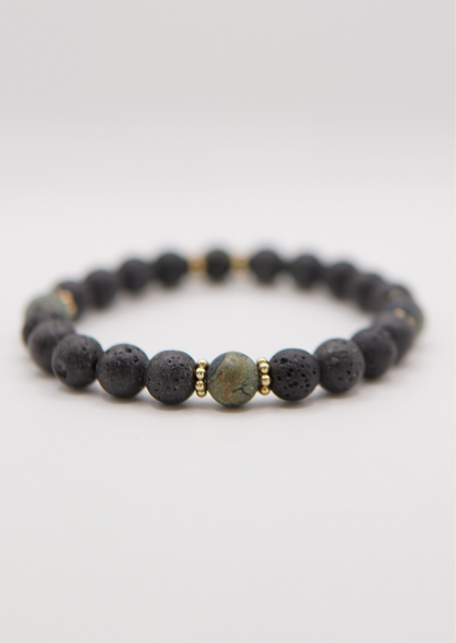 Armband Jaspis Lava Gold