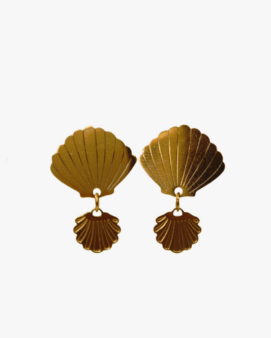 Ohrstecker Golden Shell