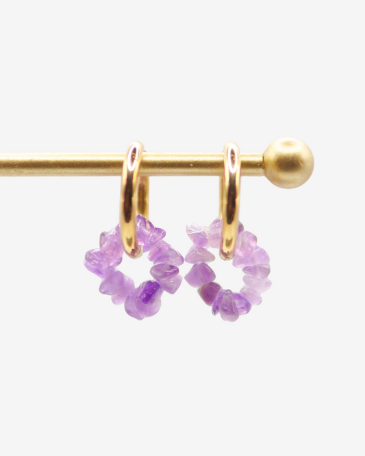 Creolen Amethyst Circle