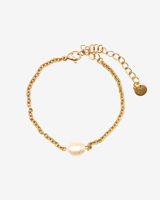 Armband Weisse Perle