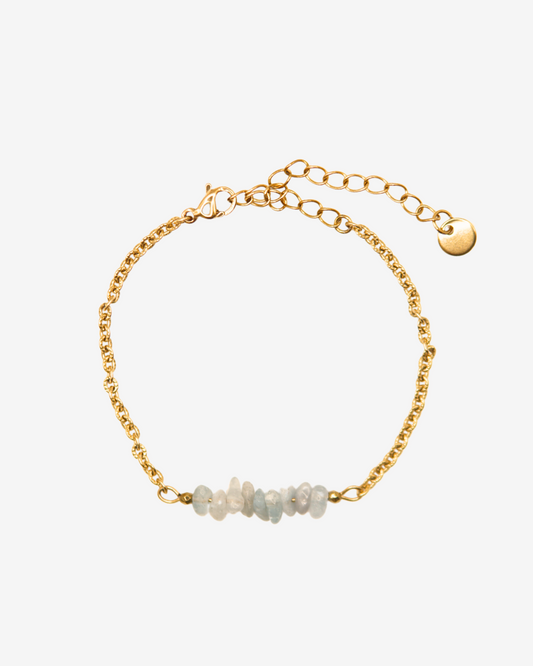 Armband Goldenaquamarin
