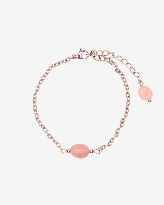 Armband Serenity Rosenquarz Silber