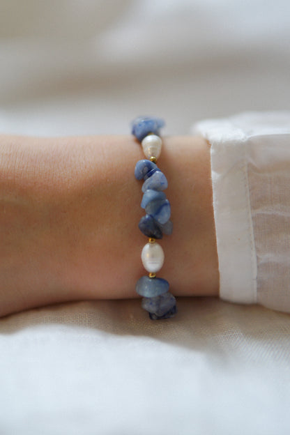 Armband Aventurinperle in Blau