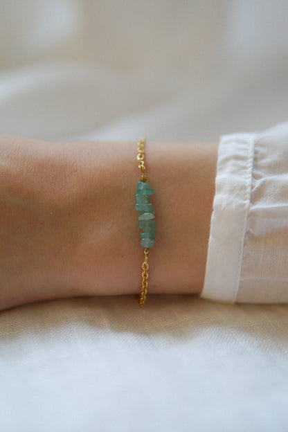 Armband Goldengreenjade