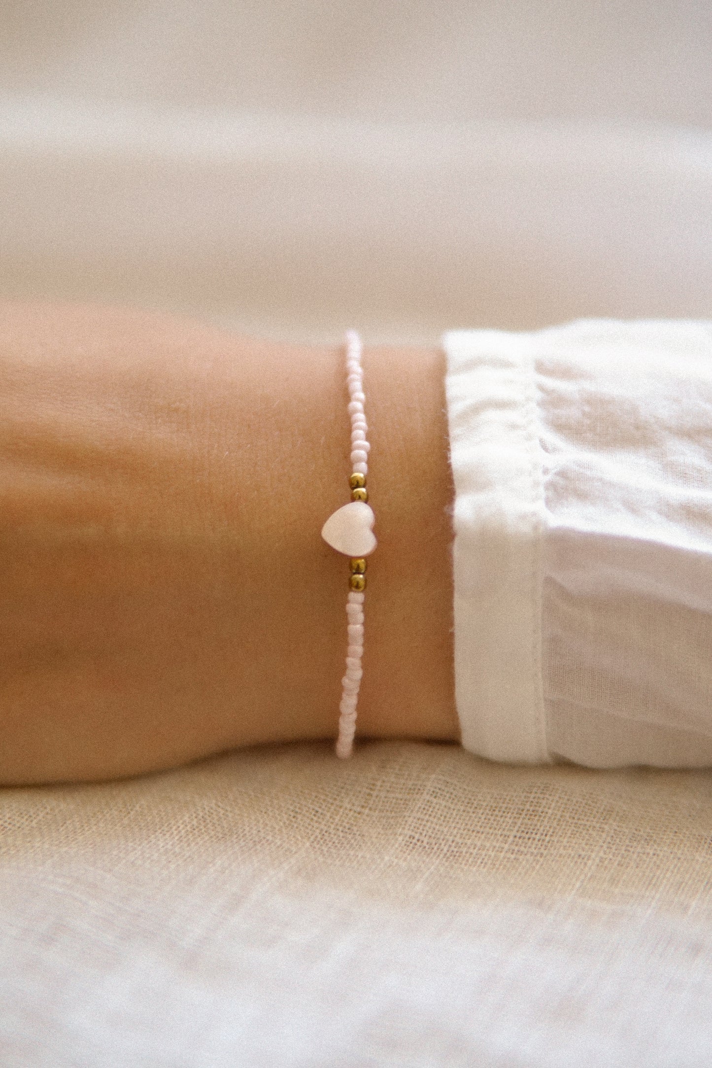 Armband Heart of Shell Rosa