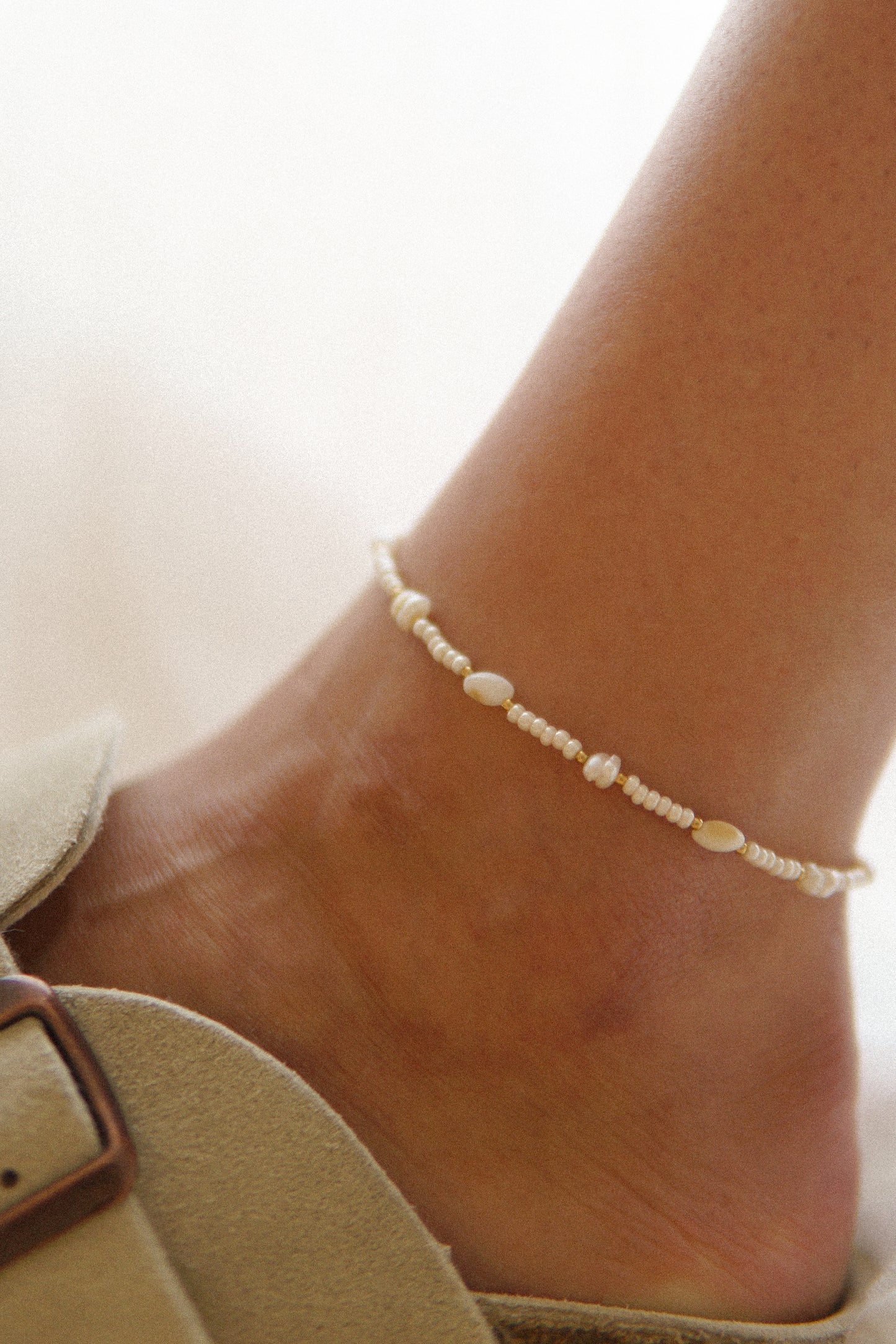 Fusskette Shell Pearl