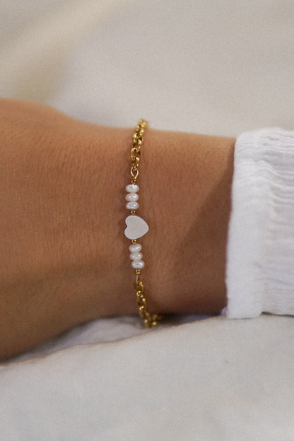 Armband Pearl Heart