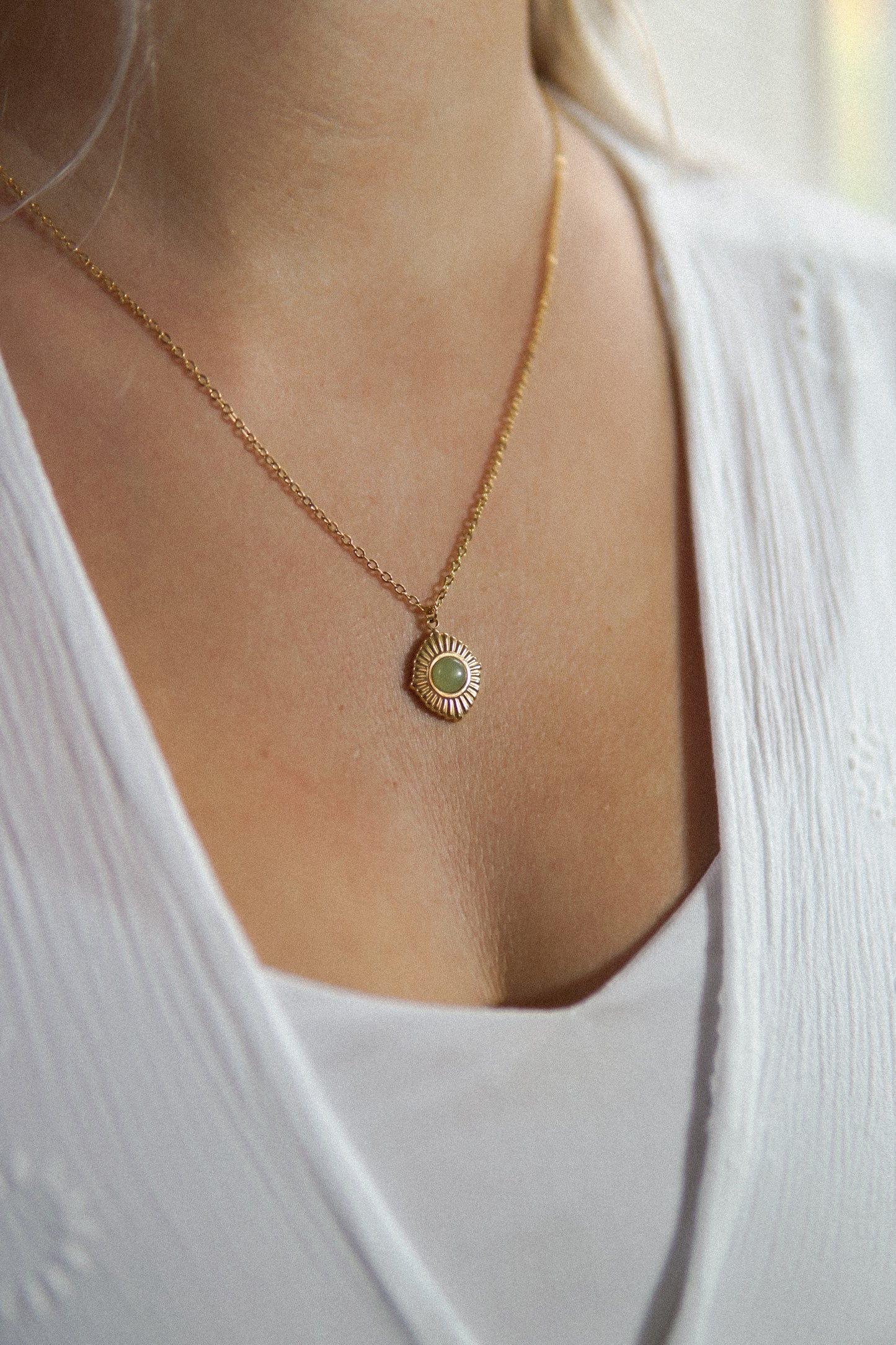 Halskette Luna Oasis Aventurin