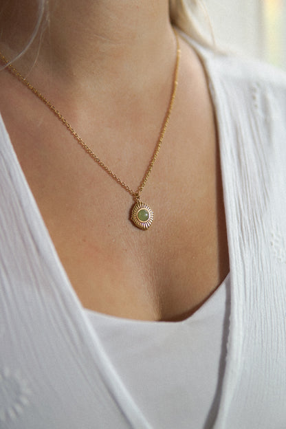 Halskette Luna Oasis Aventurin