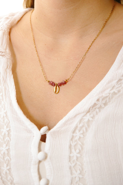 Halskette Rosé Cowrie
