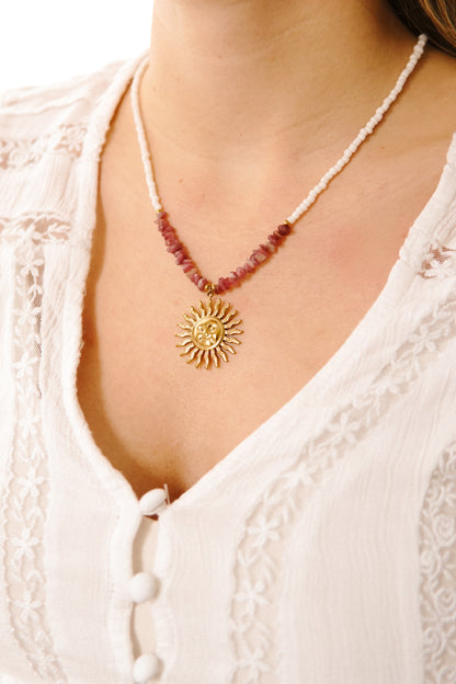 Halskette Rosy Sun