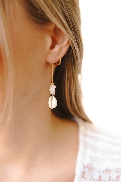 Creolen White Jade Cowrie