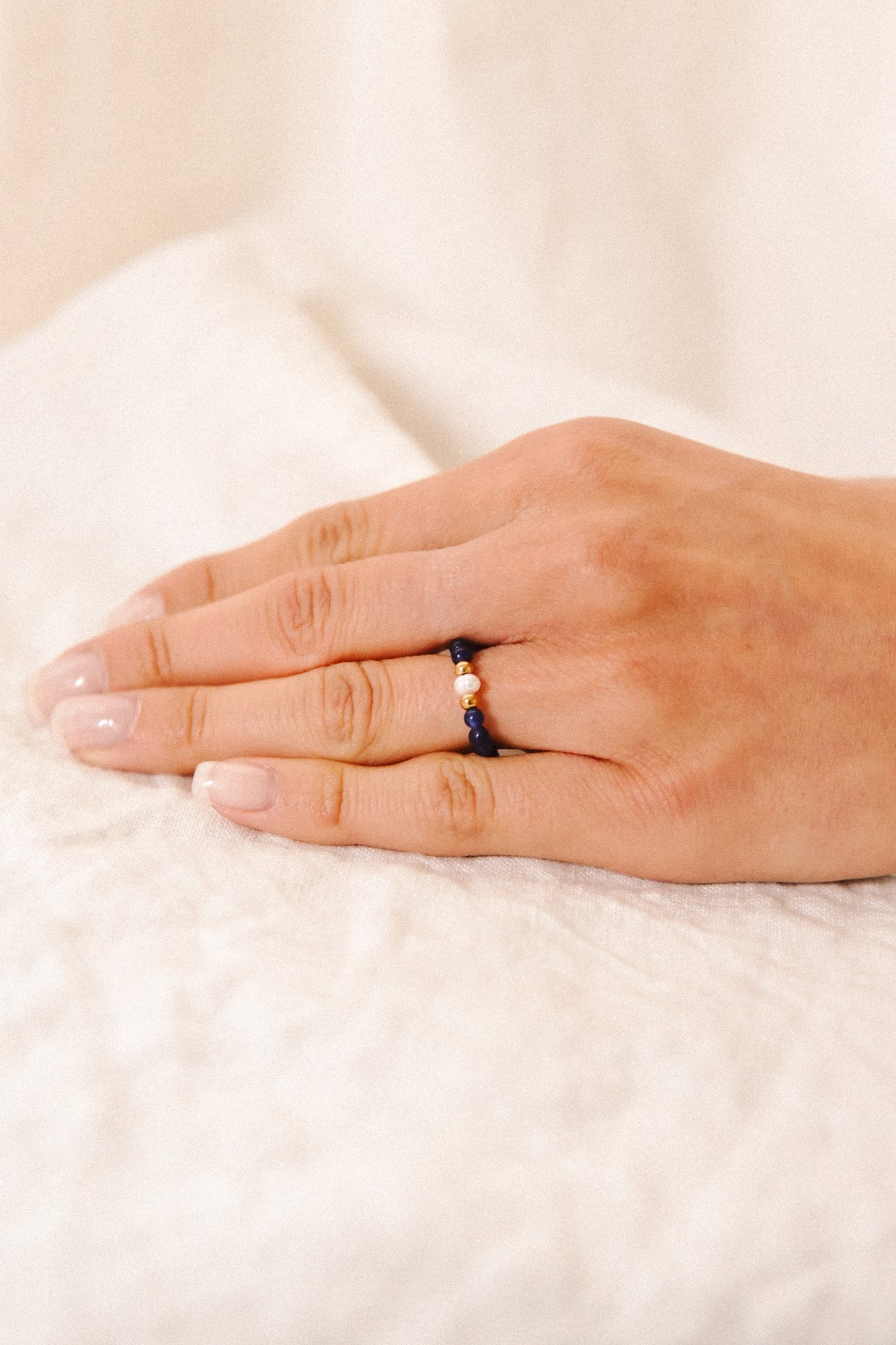 Ring Blue Pearl