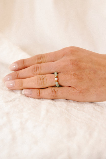 Ring Green Pearl