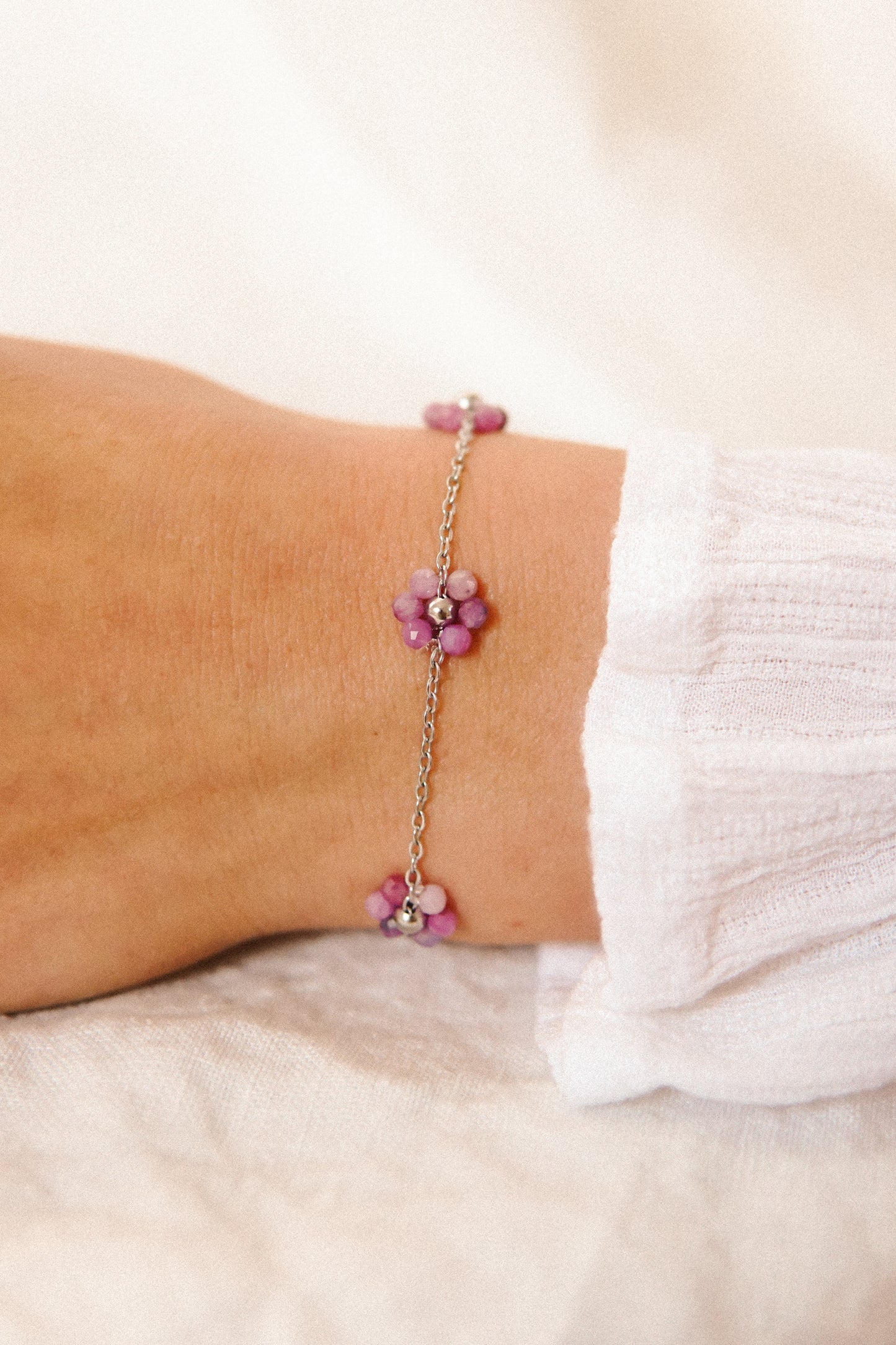 Armband Blütenzauber Rosé