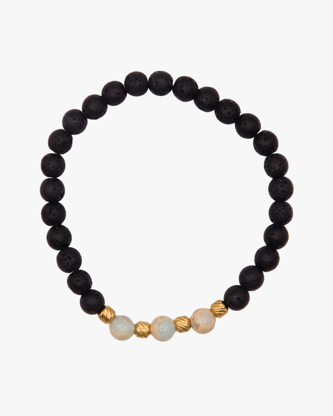 Armband Türkis Lava Oriental Gold