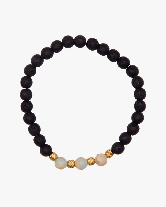 Armband Türkis Lava Oriental Gold