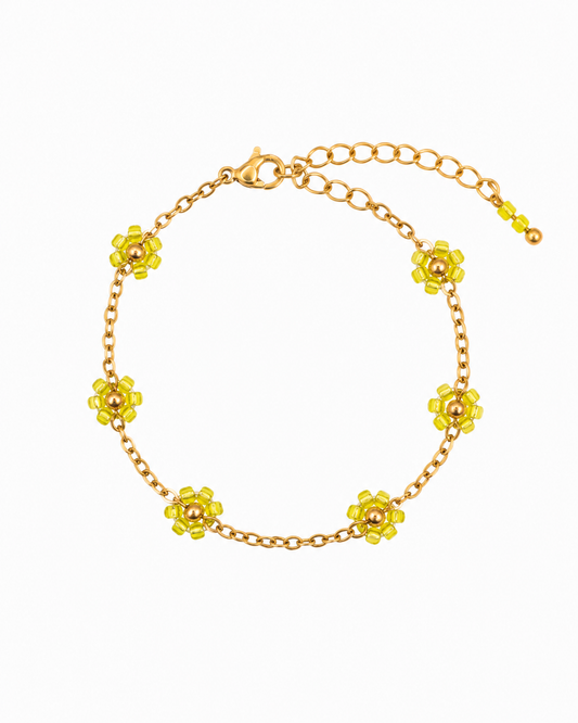 Armband Blütenzauber Lime