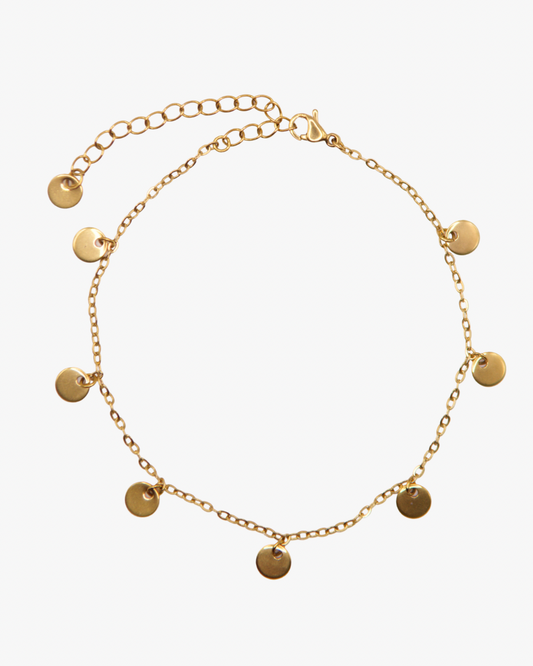 Fusskette Golden Drops