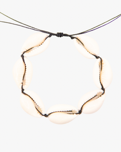 Fusskette Black Boho Cowrie Männer
