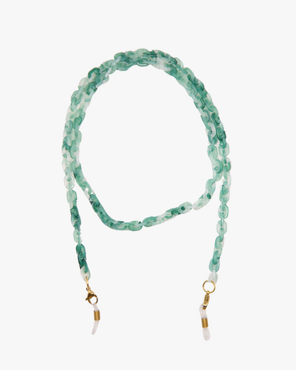 Brillenkette Turquoise in Gold