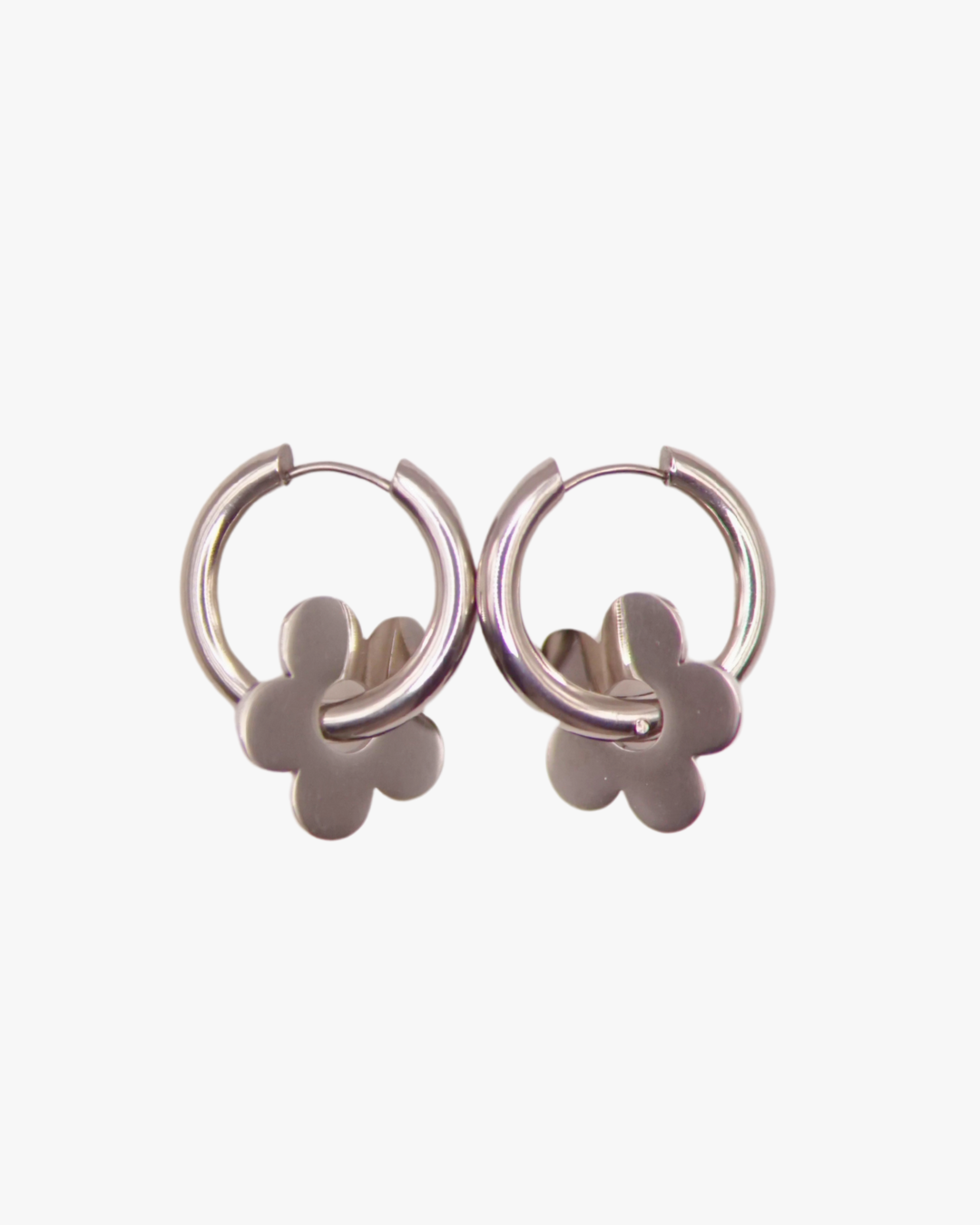 Creolen Floralia in Silber